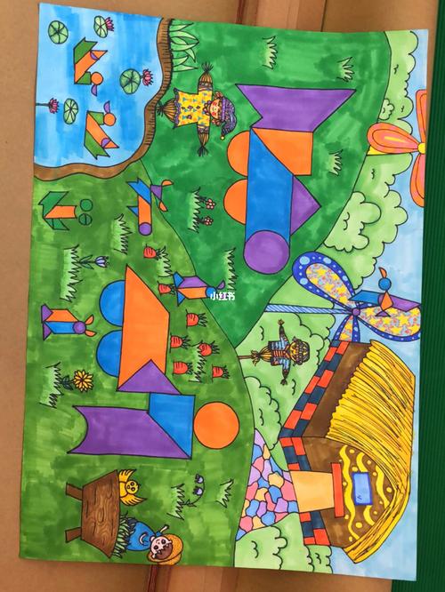 七巧板创意画_创意画_暑假去哪玩_趣味七巧板_人文