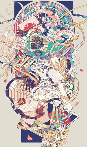 一组装饰风格插画,色彩搭配的简直太好看了!