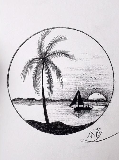 素描风景画,好看有趣又好看,一起来画画吧_绘画_风景画_素描_人文