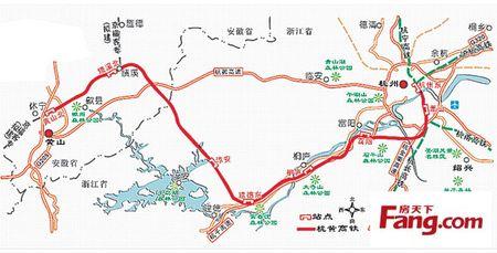 将穿过我市八个乡镇(街道) 自杭黄铁路将经过富阳的消息传出后,它的