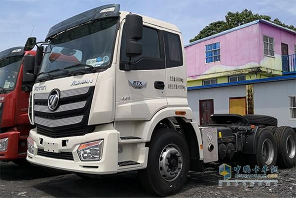 新密市亚新道路运输有限公司的福田欧曼etx