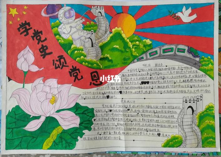 学党史 手抄报_手抄报_工作_学习_文化_阅读