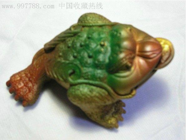 神奇变色七彩紫砂金蟾蜍雕塑