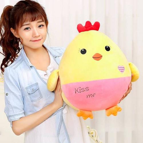 购客小鸡毛绒玩具公仔布偶娃娃玩偶抱枕可爱黄鸡创意儿童女孩火热畅销