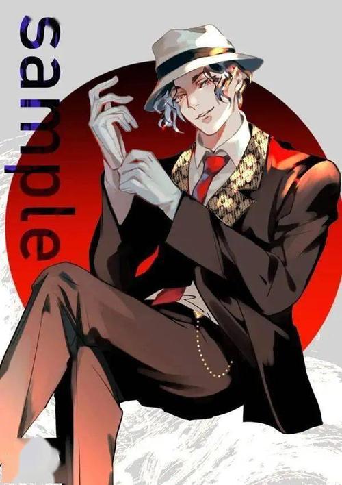 鬼灭之刃系列之西装版鬼杀队精美插画图集无惨和上弦不遑多让