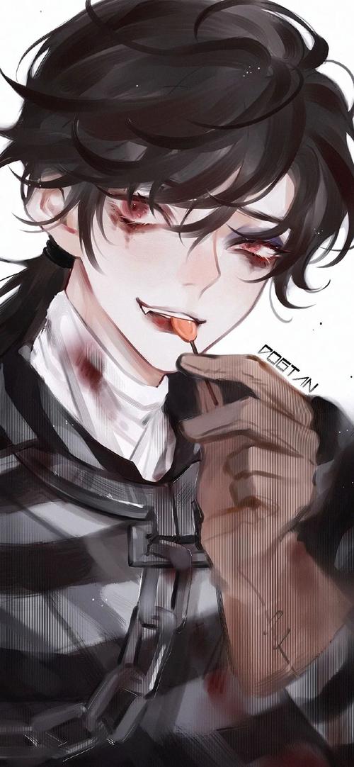 动漫男生壁纸,酷酷的男生全面屏手机锁屏