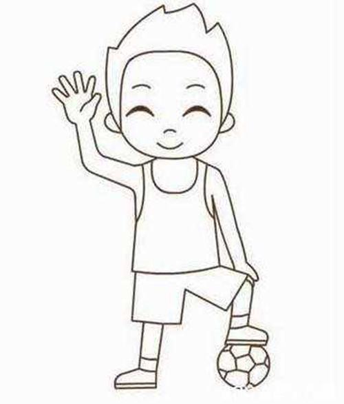 小孩儿冷的图片简笔画9张2简笔画表白图片网