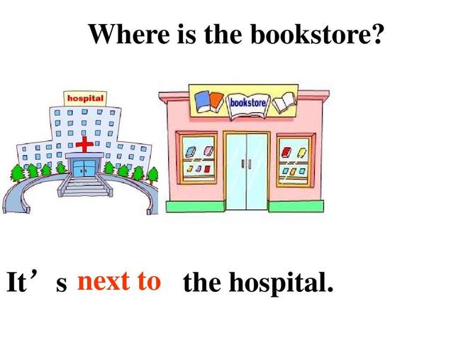 it"s next to the hospital.