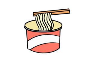 方便面简笔画怎么画