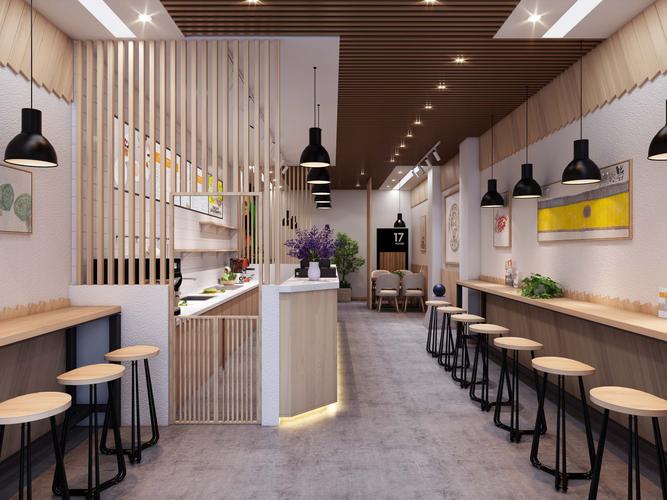 南昌奶茶店装修设计,简单整洁的空间让人眼前一亮!