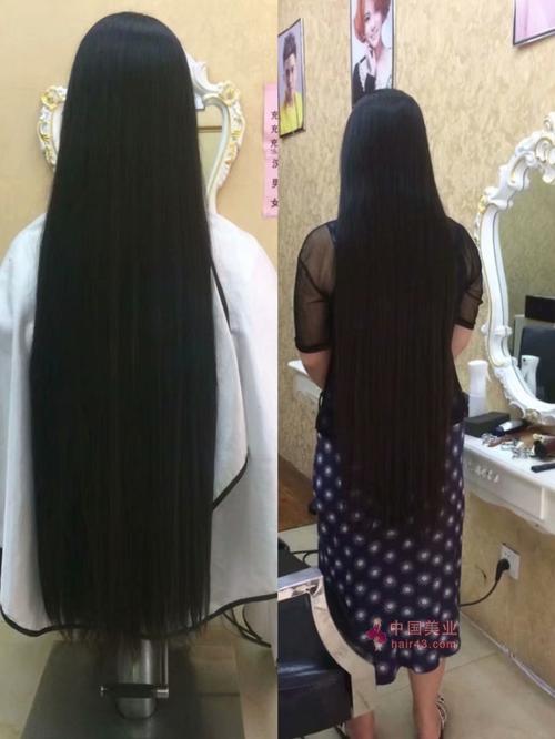 两姐妹理发店同剪过腰长发海浪1723