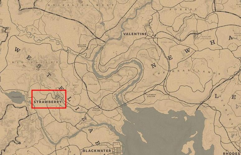 荒野大镖客2草莓镇在哪