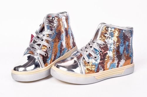 温州秋款专柜品牌童鞋高帮休闲板鞋学生鞋库