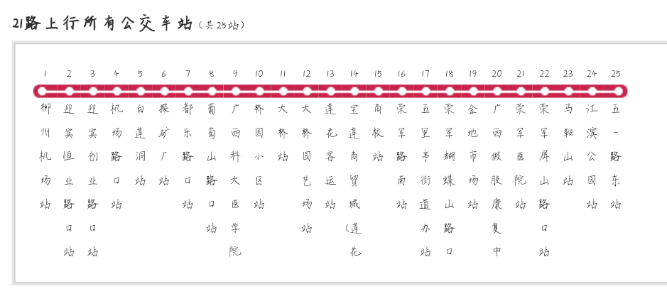 柳州公交车线路图柳州新能源公交车
