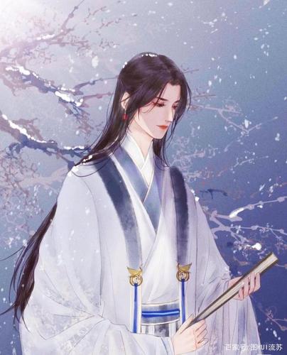 古风少年插画壁纸 公子只应见画 定非尘土间人