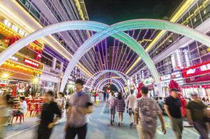 南开区时代奥城夜市 23 日开街 市民休闲又添去处
