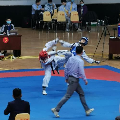 开封市跆拳道代表队在2020年"中国体育彩票杯"河南省跆拳道锦标赛上