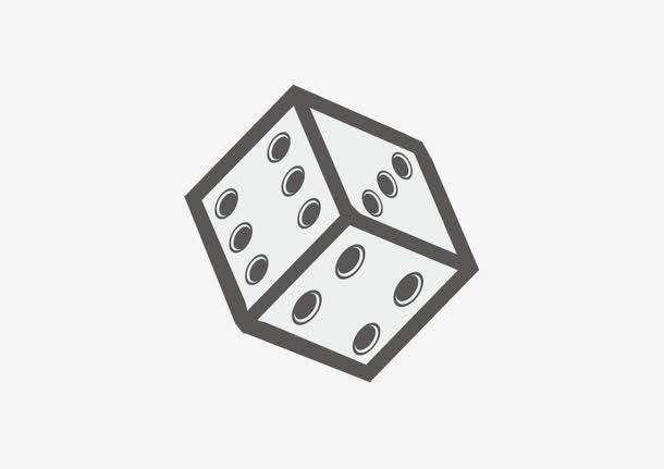 黑色骰子免抠素材免费下载_觅元素51yuansu.com