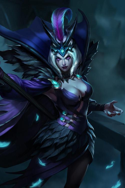 lol英雄联盟诡术妖姬乐芙兰邪鸦魅影皮肤13