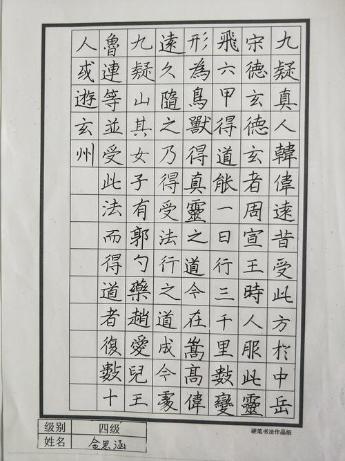 国美硬笔书法等级考试圆满结束!