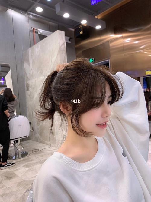 广州unison造型俊灏: 适合圆脸大脸的法式瘦脸刘海 #刘海#八字刘海#显