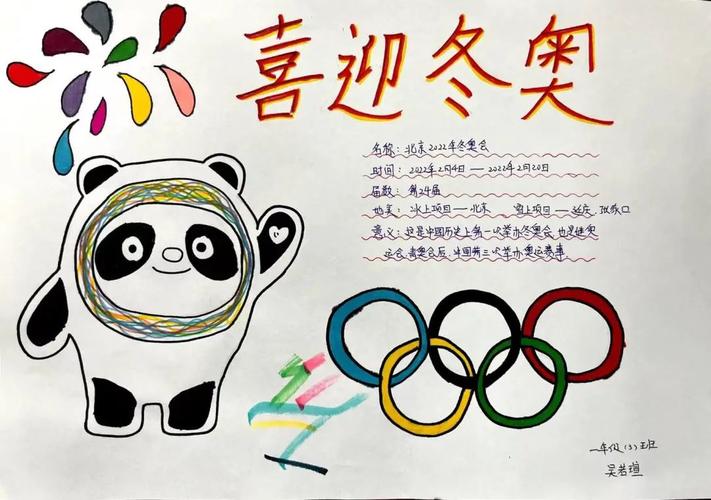 冬奥会手抄报简单又好看的模板内容
