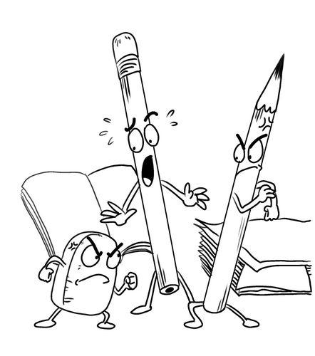 童话书《小王子的文具家族》插图(已商用)