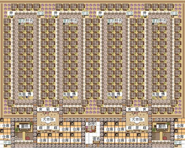 龙之崛起住宅小区布局