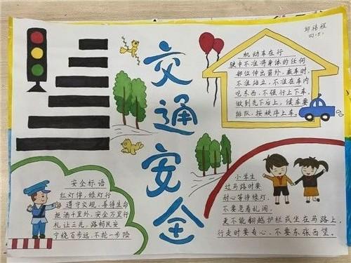 知险避险交通安全手抄报简单漂亮