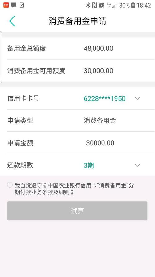 备用金影响提额度