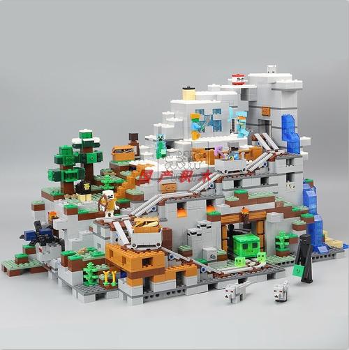 乐拼正品我的世界兼容乐高21137山洞儿童拼装积木人仔玩具18032_7折