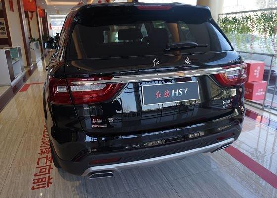 2021款红旗hs7外观很大气红旗徽标很高级30t动力足