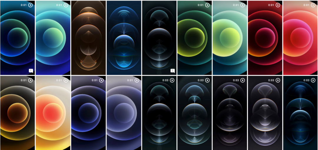 完整版来了appleiphone12系列原生壁纸含mov及实况动态壁纸