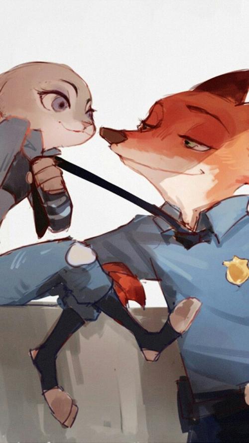 尼克朱迪情侣头像动漫_尼克朱迪情侣头像高清