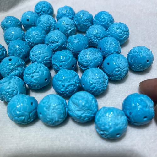 菱镁矿绿松石观音雕刻件珠 绿松石雕刻观音 高瓷度菱镁矿雕刻件