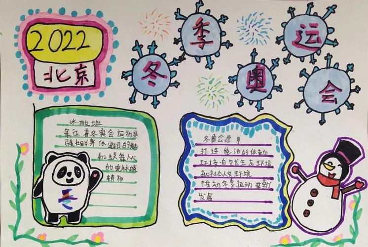冬奥会手抄报简单又好看的模板内容