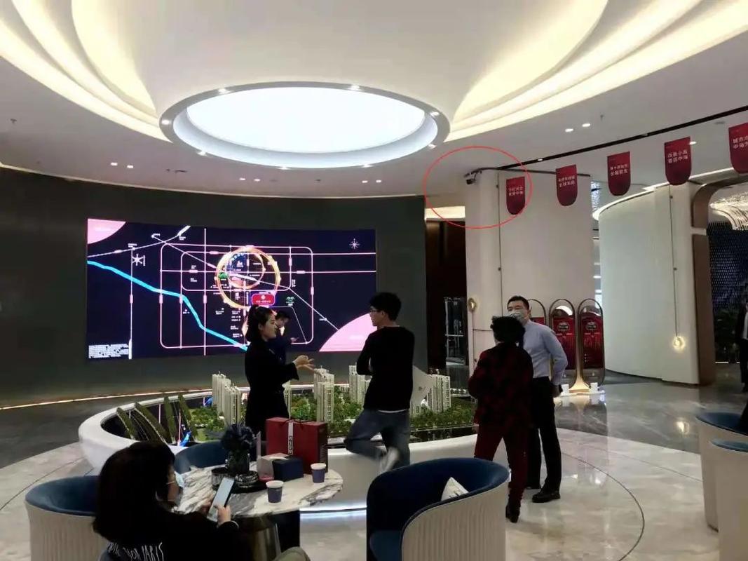 售楼处360度无死角的人脸识别系统所有人脸都会被拍下