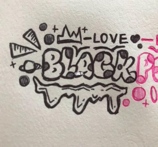 涂鸦字母‖blackpink‖无偿约稿_约稿_涂鸦_blackpink