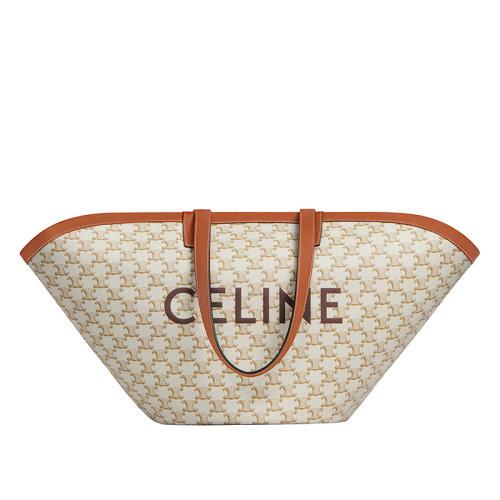 【包税】预售2-3周 celine/赛琳 couffin系列 女士白色大号凯旋帆布