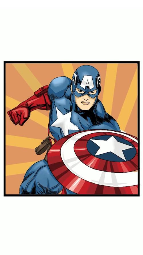 爸爸画的美国队长vs我画的美国队长_美国队长_画画_知识_艺术