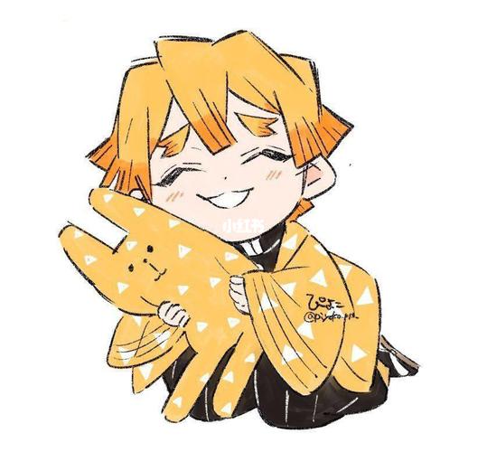 q版善逸来了 快保存吧 卡哇伊～～_鬼灭之刃_影视_动漫