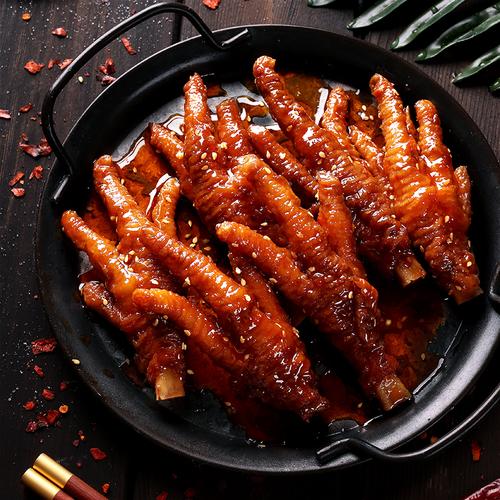 妈妈私房虎皮凤爪麻辣卤鸡爪子鸡肉网红零食鸡肉零食