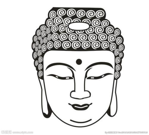 佛头简笔画像