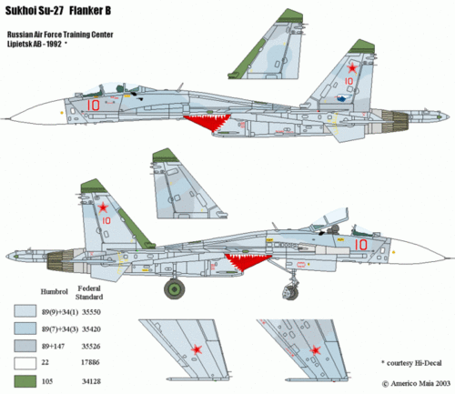 苏霍伊 su-27"侧卫 b" 俄罗斯空军训练中心 利佩茨克基地-1992