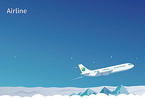 升空高飞的飞机海报背景素材