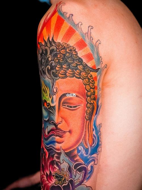 佛魔一念间_纹身_江汉路_我的纹身分享_美妆_彩妆