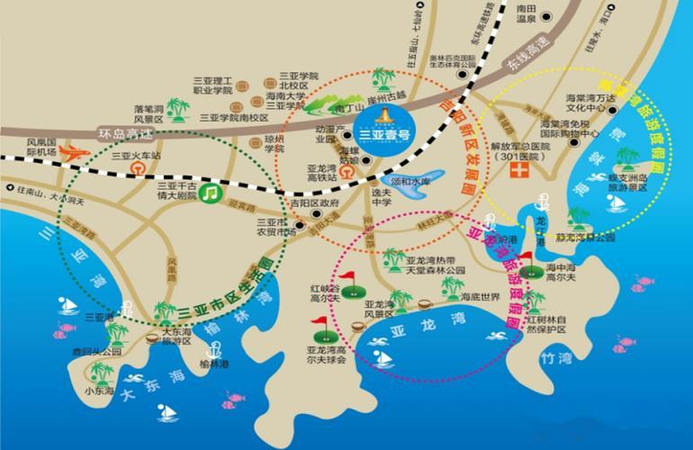 金手指三亚一号区位图