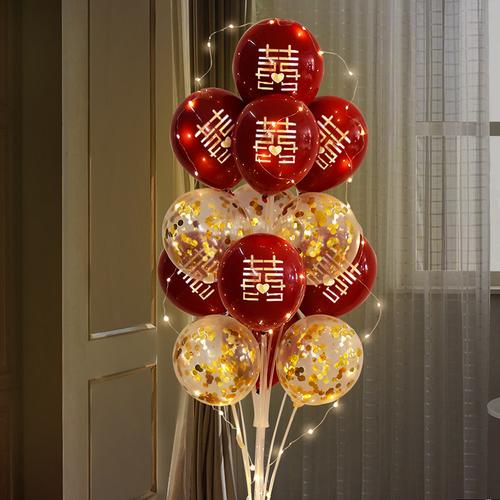 布置房地新房气球支架创意杆子浪漫婚礼
