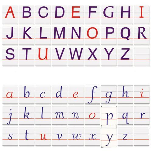 儿童早教26个大小写英文字母表数字卡片学英语教具磁性冰箱贴全套