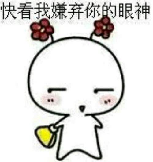 快看我嫌弃的眼神